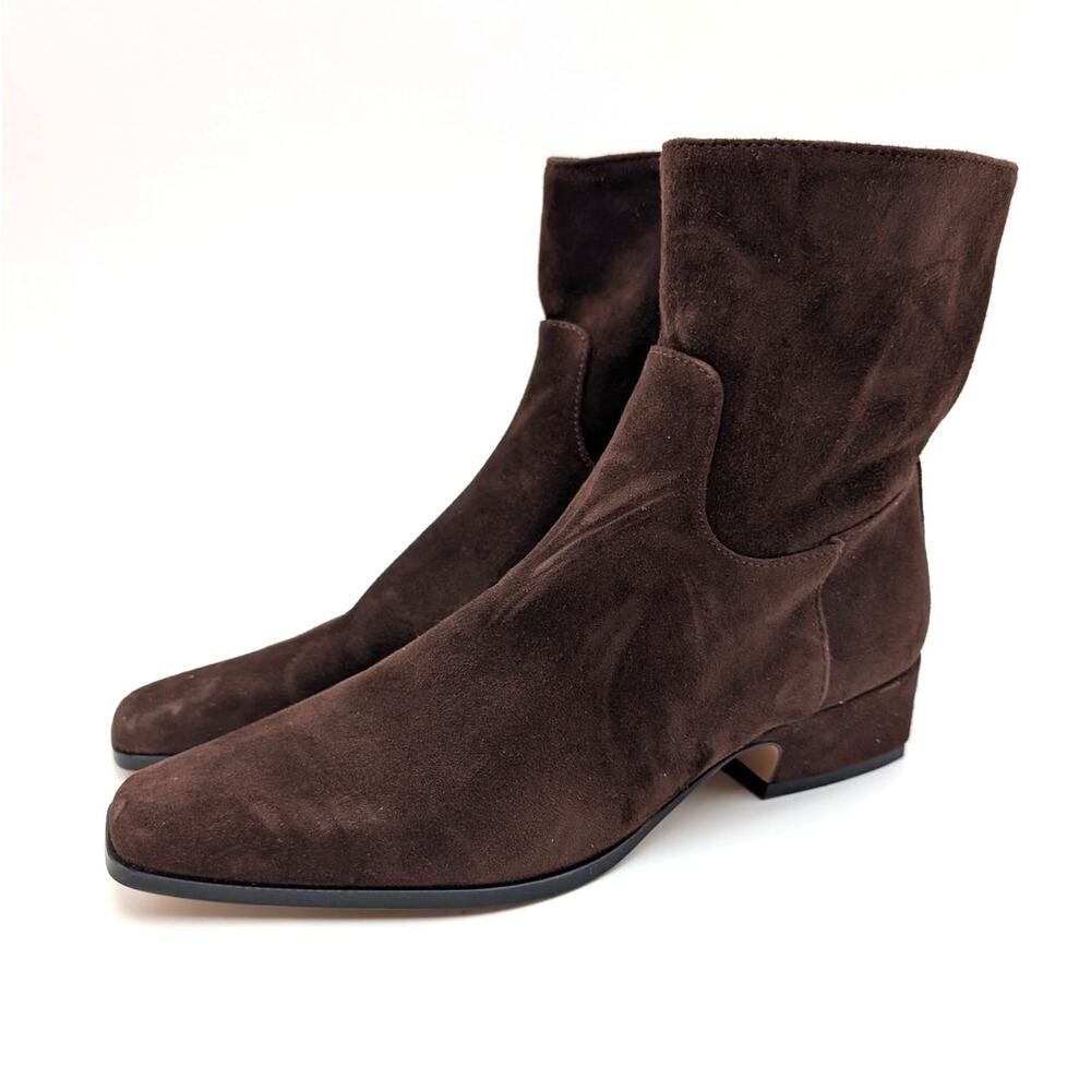 Steve Madden Dusty Block Heel Ankle Bootie Womens Brown Size US5.5M EU36